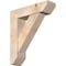 Ekena Millwork Traditional Slat Smooth Bracket w/ Offset Brace, Douglas Fir, 7 1/2"W x 28"D x 32"H BKT0806X28X32TRA06SDF - alternate 1